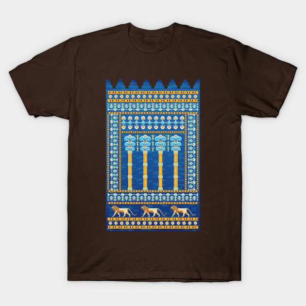 Ishtar Gate pattren T-Shirt by Dingir ENKI